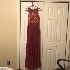 A Soieblu red, maxie dress